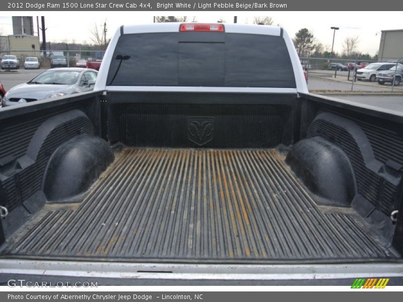 Bright White / Light Pebble Beige/Bark Brown 2012 Dodge Ram 1500 Lone Star Crew Cab 4x4