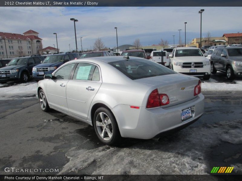 Silver Ice Metallic / Ebony 2012 Chevrolet Malibu LT