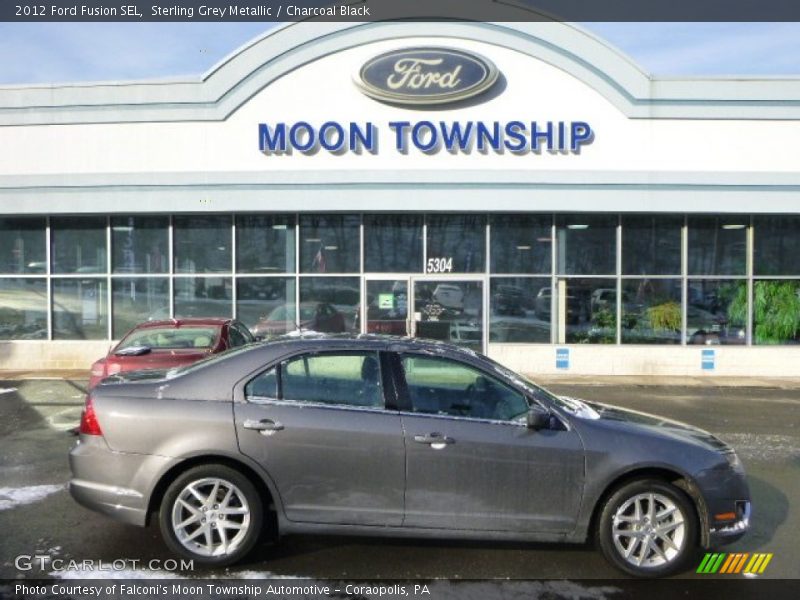 Sterling Grey Metallic / Charcoal Black 2012 Ford Fusion SEL