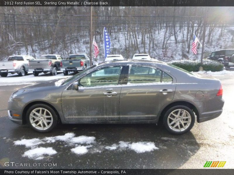 Sterling Grey Metallic / Charcoal Black 2012 Ford Fusion SEL