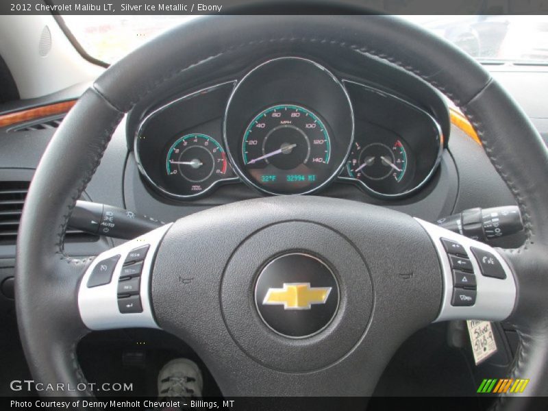 Silver Ice Metallic / Ebony 2012 Chevrolet Malibu LT
