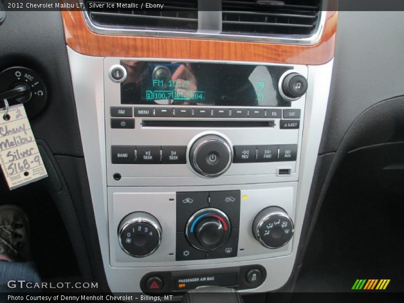 Silver Ice Metallic / Ebony 2012 Chevrolet Malibu LT