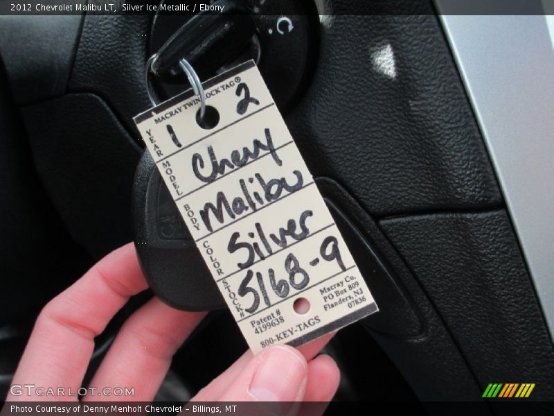 Silver Ice Metallic / Ebony 2012 Chevrolet Malibu LT