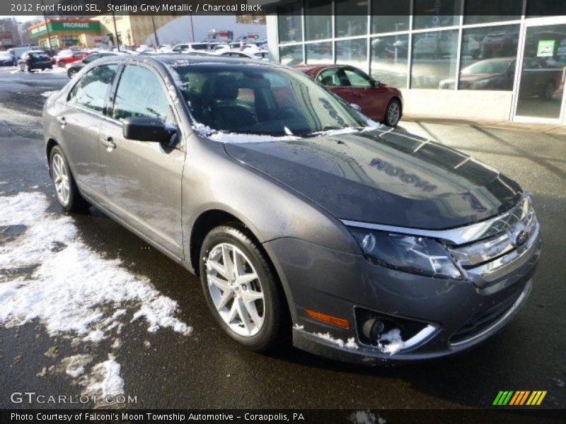 Sterling Grey Metallic / Charcoal Black 2012 Ford Fusion SEL