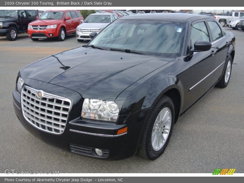 Brilliant Black / Dark Slate Gray 2009 Chrysler 300 Touring
