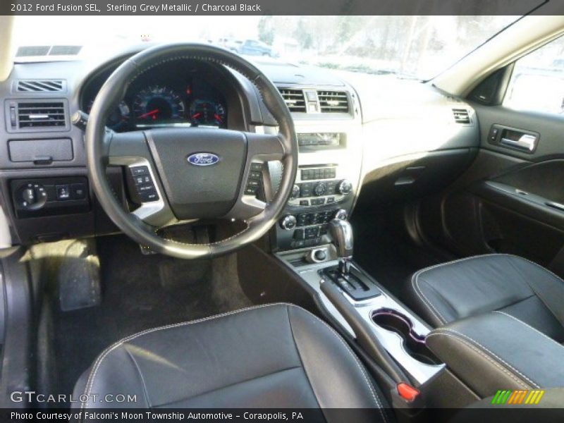 Sterling Grey Metallic / Charcoal Black 2012 Ford Fusion SEL