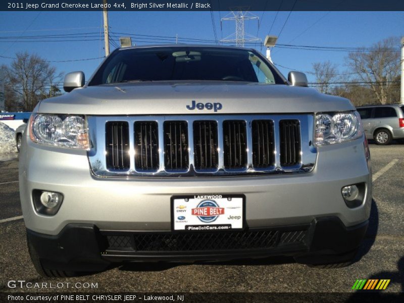 Bright Silver Metallic / Black 2011 Jeep Grand Cherokee Laredo 4x4