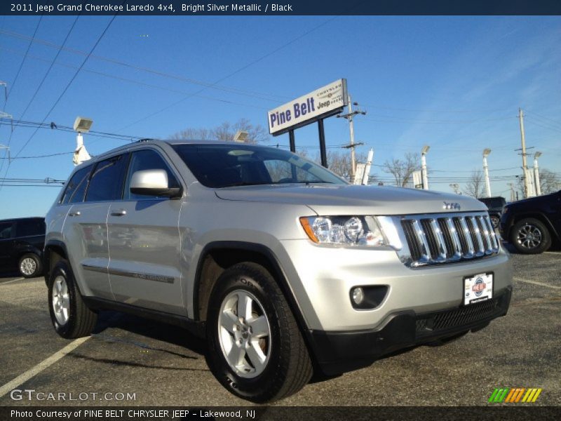 Bright Silver Metallic / Black 2011 Jeep Grand Cherokee Laredo 4x4