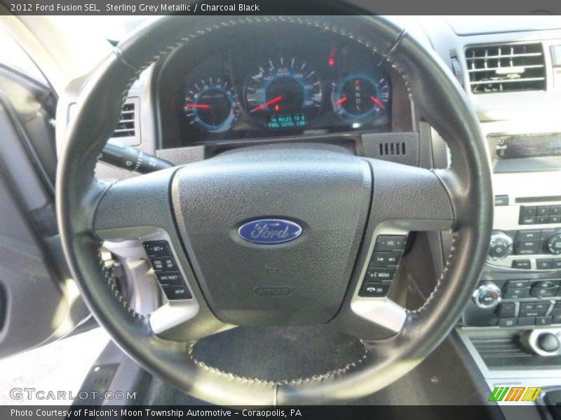 Sterling Grey Metallic / Charcoal Black 2012 Ford Fusion SEL