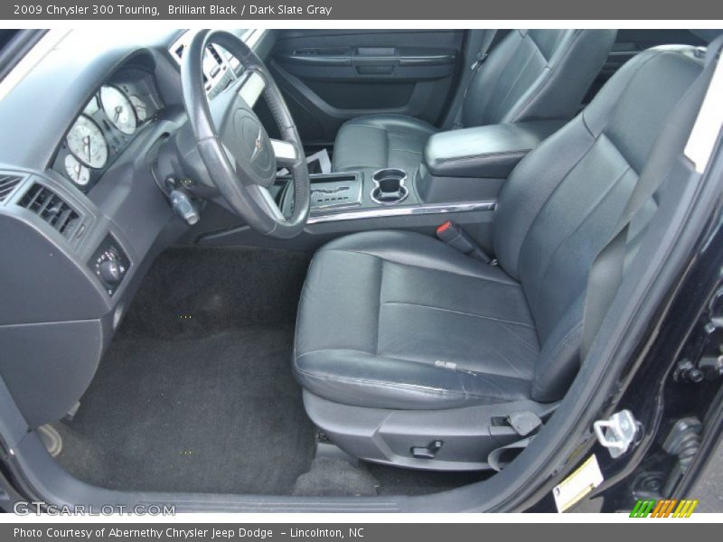 Brilliant Black / Dark Slate Gray 2009 Chrysler 300 Touring
