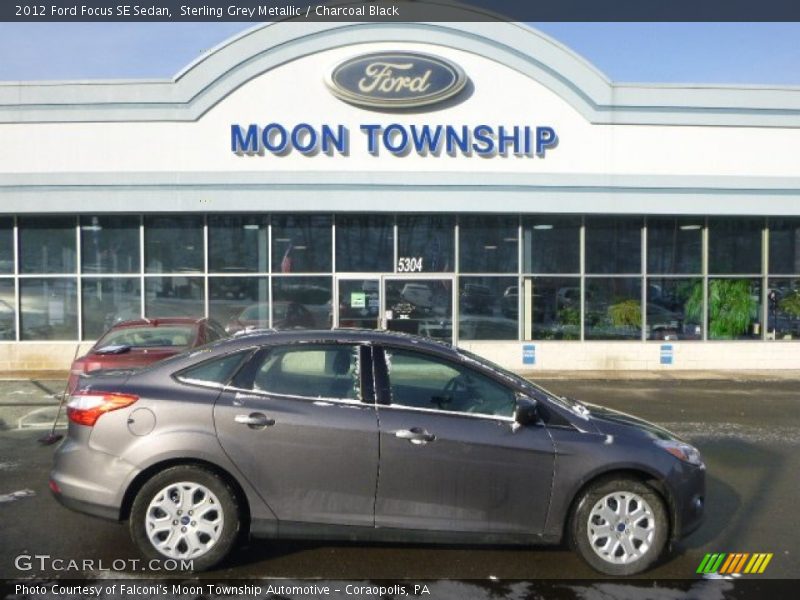 Sterling Grey Metallic / Charcoal Black 2012 Ford Focus SE Sedan