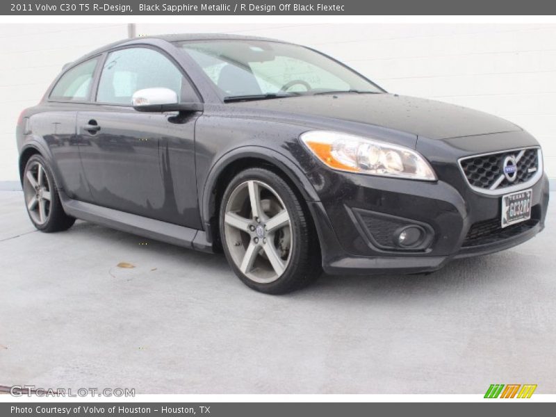 Black Sapphire Metallic / R Design Off Black Flextec 2011 Volvo C30 T5 R-Design