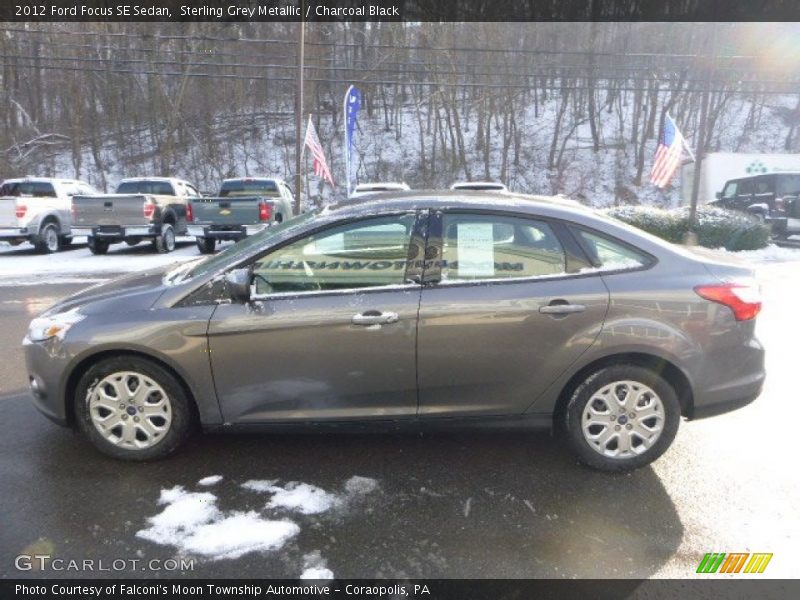 Sterling Grey Metallic / Charcoal Black 2012 Ford Focus SE Sedan