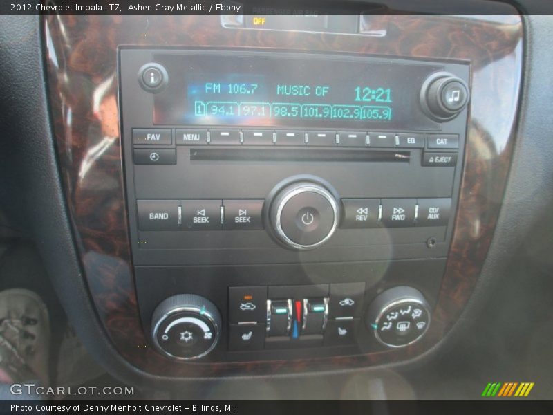 Ashen Gray Metallic / Ebony 2012 Chevrolet Impala LTZ