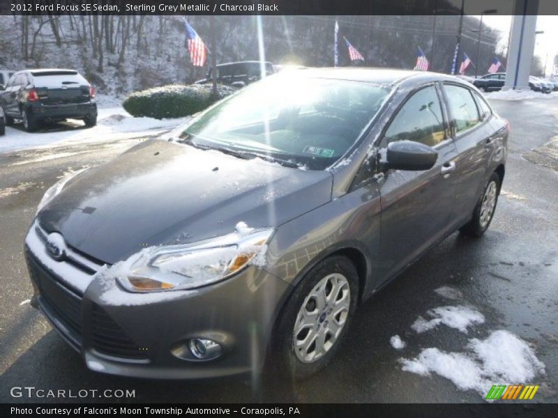 Sterling Grey Metallic / Charcoal Black 2012 Ford Focus SE Sedan