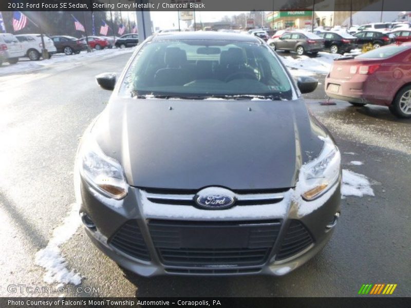 Sterling Grey Metallic / Charcoal Black 2012 Ford Focus SE Sedan