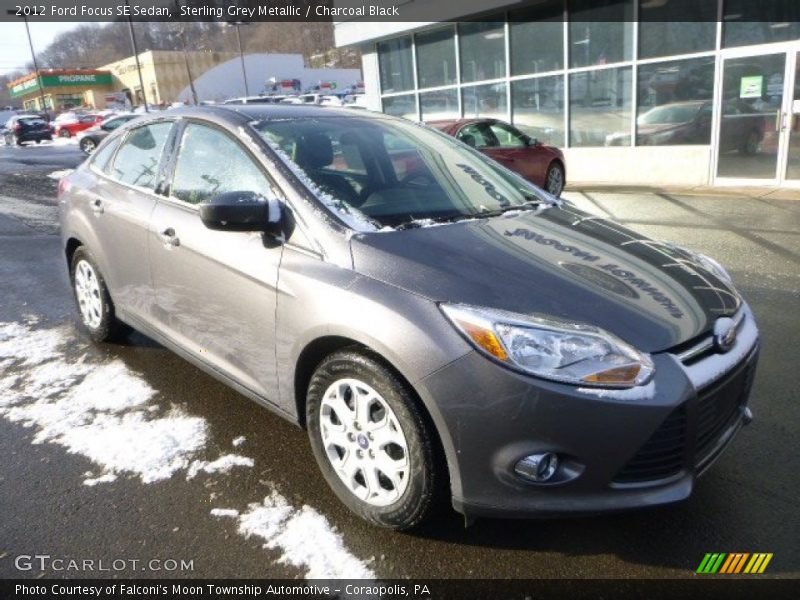 Sterling Grey Metallic / Charcoal Black 2012 Ford Focus SE Sedan