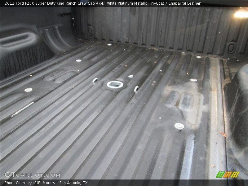 White Platinum Metallic Tri-Coat / Chaparral Leather 2012 Ford F250 Super Duty King Ranch Crew Cab 4x4