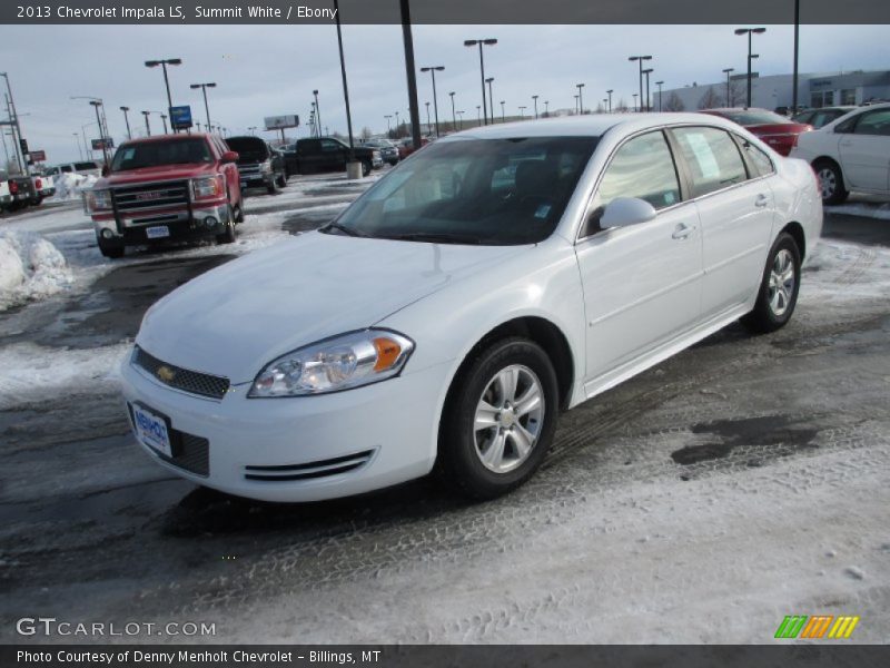 Summit White / Ebony 2013 Chevrolet Impala LS