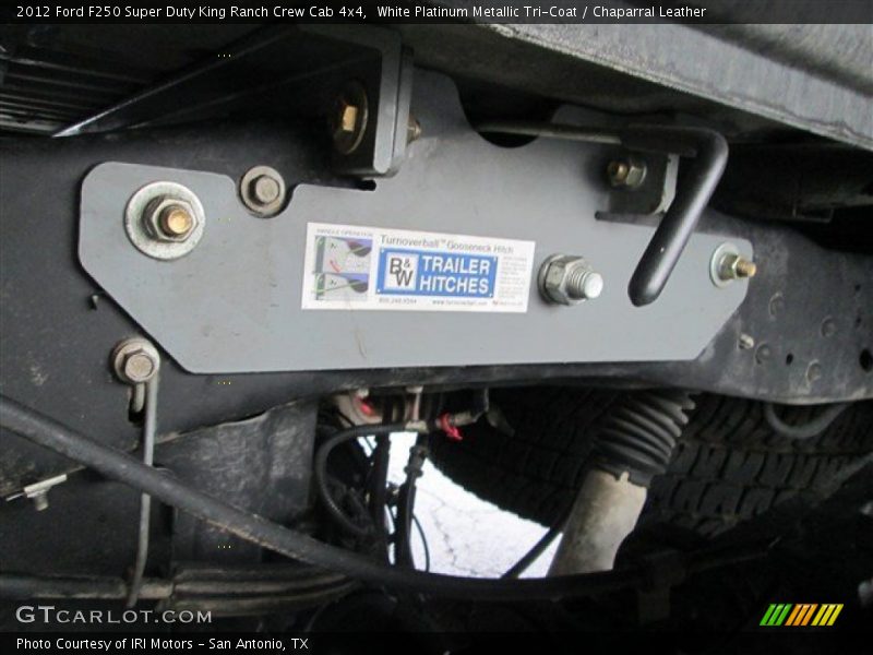 White Platinum Metallic Tri-Coat / Chaparral Leather 2012 Ford F250 Super Duty King Ranch Crew Cab 4x4
