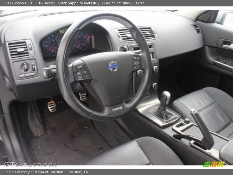 Black Sapphire Metallic / R Design Off Black Flextec 2011 Volvo C30 T5 R-Design