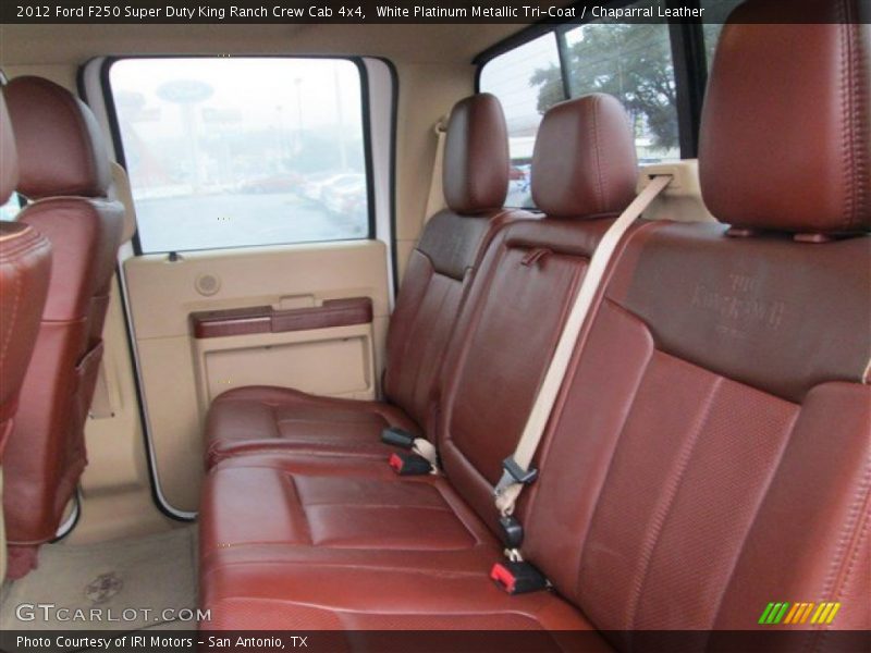 Rear Seat of 2012 F250 Super Duty King Ranch Crew Cab 4x4