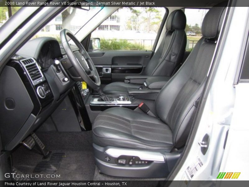 Zermatt Silver Metallic / Jet Black 2008 Land Rover Range Rover V8 Supercharged