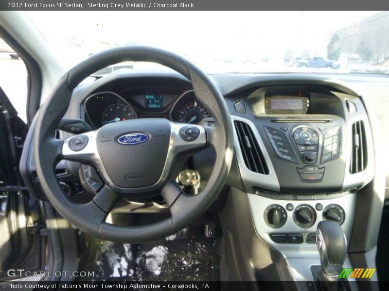 Sterling Grey Metallic / Charcoal Black 2012 Ford Focus SE Sedan