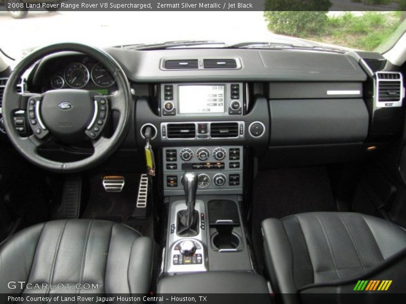 Zermatt Silver Metallic / Jet Black 2008 Land Rover Range Rover V8 Supercharged