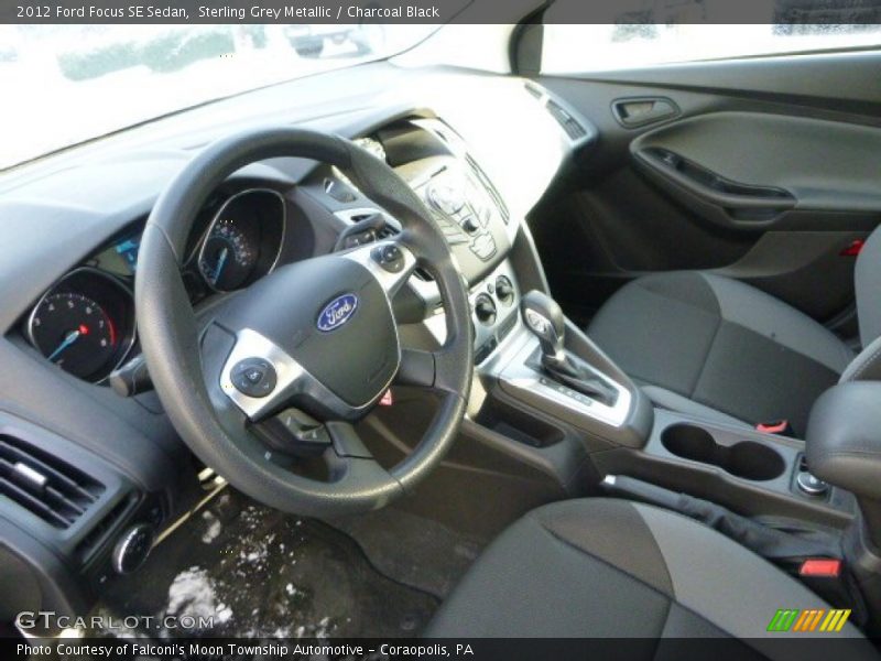 Sterling Grey Metallic / Charcoal Black 2012 Ford Focus SE Sedan
