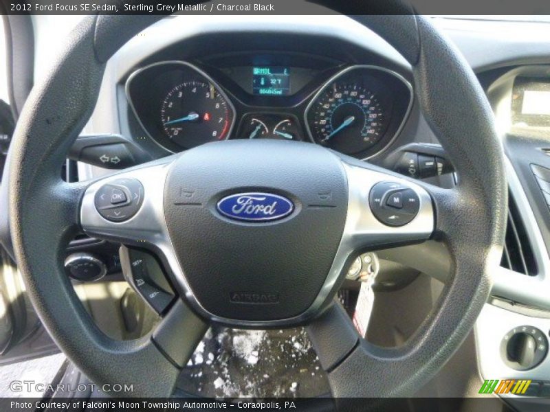 Sterling Grey Metallic / Charcoal Black 2012 Ford Focus SE Sedan