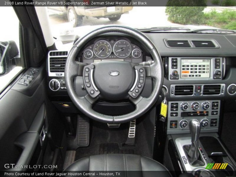Zermatt Silver Metallic / Jet Black 2008 Land Rover Range Rover V8 Supercharged