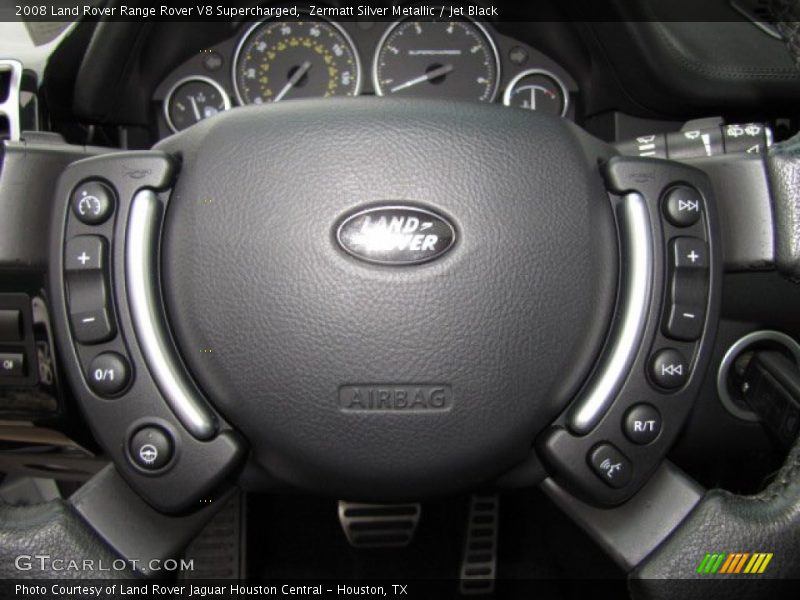 Zermatt Silver Metallic / Jet Black 2008 Land Rover Range Rover V8 Supercharged
