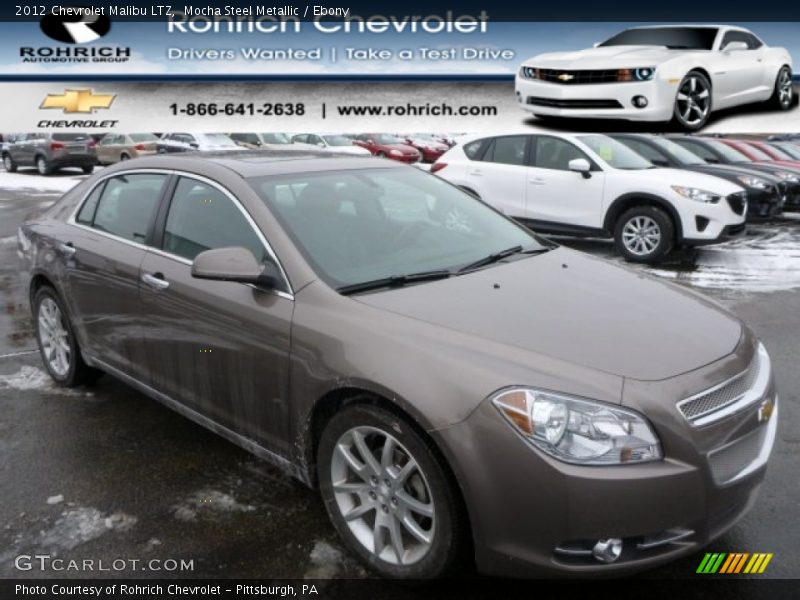 Mocha Steel Metallic / Ebony 2012 Chevrolet Malibu LTZ
