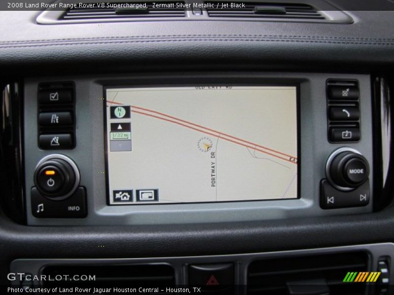 Zermatt Silver Metallic / Jet Black 2008 Land Rover Range Rover V8 Supercharged