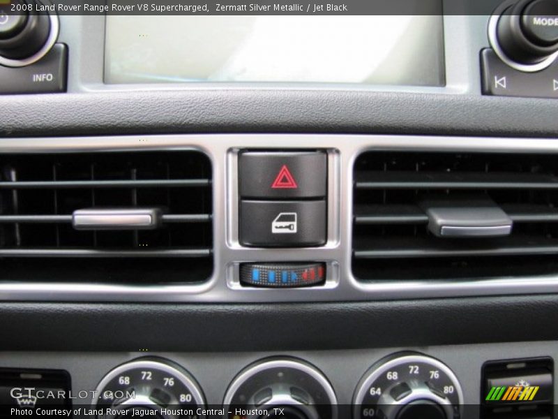 Zermatt Silver Metallic / Jet Black 2008 Land Rover Range Rover V8 Supercharged