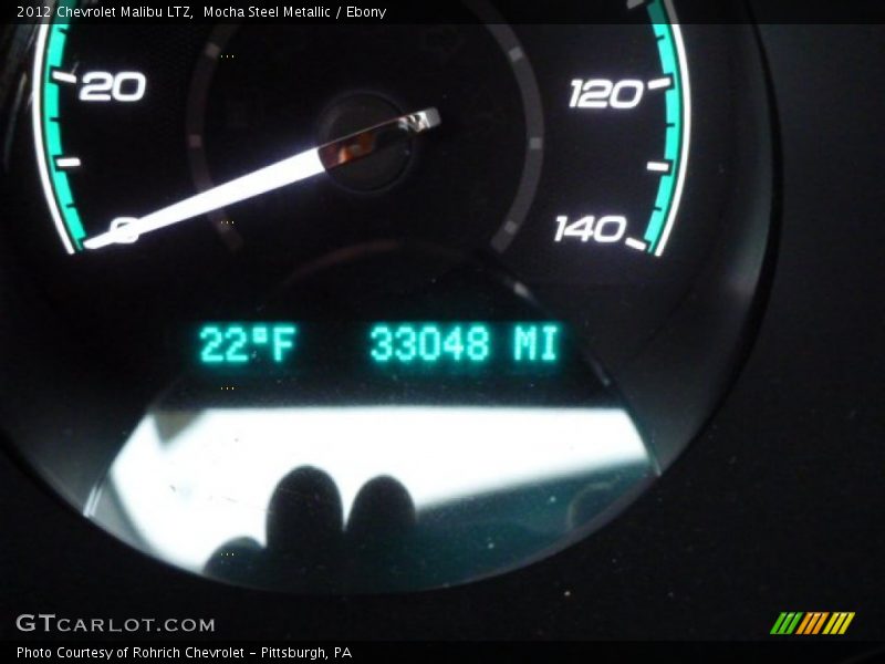 Mocha Steel Metallic / Ebony 2012 Chevrolet Malibu LTZ