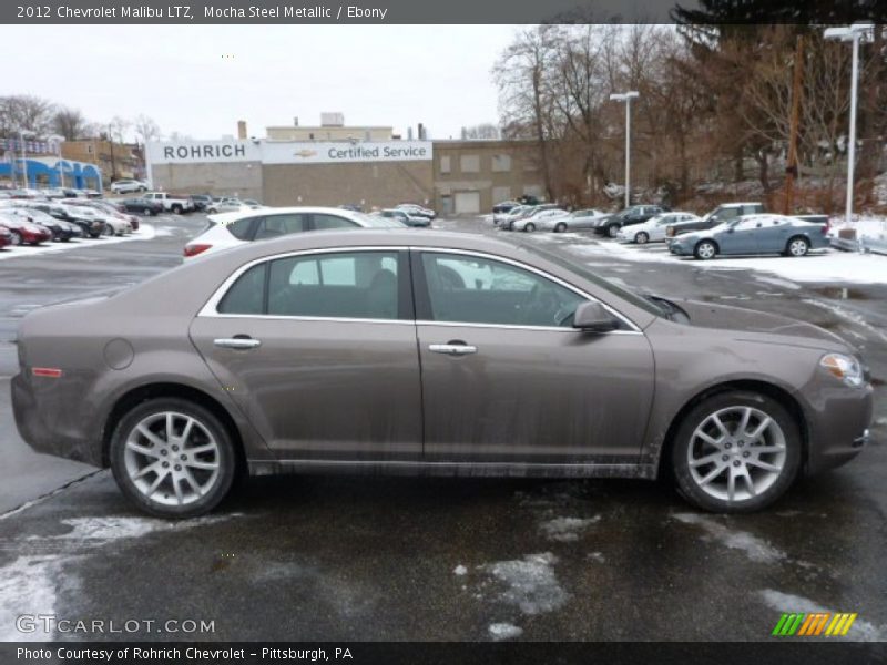 Mocha Steel Metallic / Ebony 2012 Chevrolet Malibu LTZ