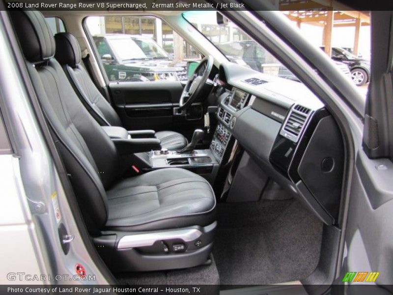 Zermatt Silver Metallic / Jet Black 2008 Land Rover Range Rover V8 Supercharged