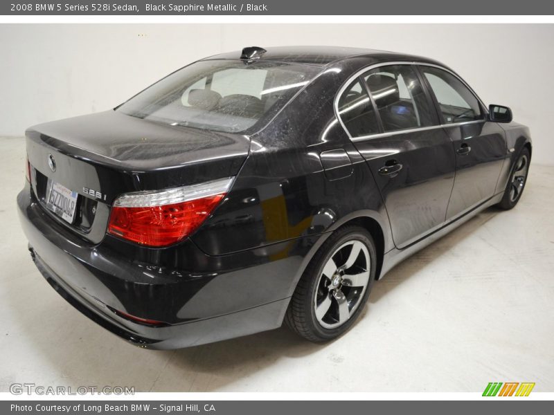 Black Sapphire Metallic / Black 2008 BMW 5 Series 528i Sedan
