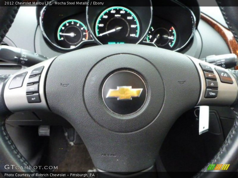 Mocha Steel Metallic / Ebony 2012 Chevrolet Malibu LTZ