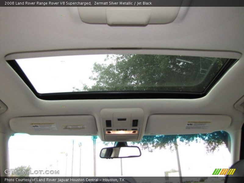 Zermatt Silver Metallic / Jet Black 2008 Land Rover Range Rover V8 Supercharged