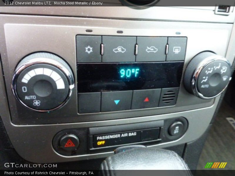 Mocha Steel Metallic / Ebony 2012 Chevrolet Malibu LTZ