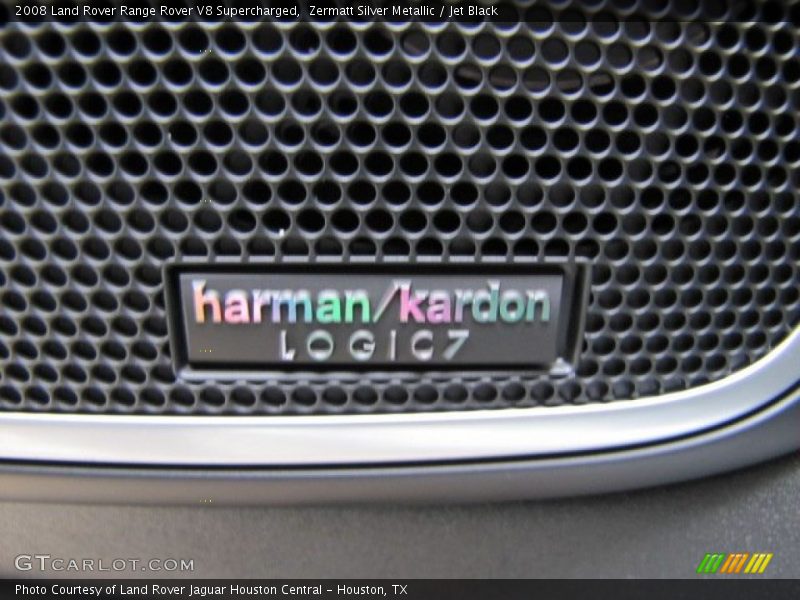 Zermatt Silver Metallic / Jet Black 2008 Land Rover Range Rover V8 Supercharged