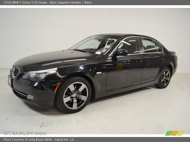 Black Sapphire Metallic / Black 2008 BMW 5 Series 528i Sedan