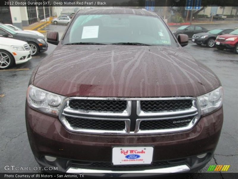Deep Molten Red Pearl / Black 2012 Dodge Durango SXT