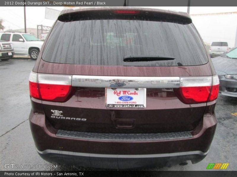 Deep Molten Red Pearl / Black 2012 Dodge Durango SXT