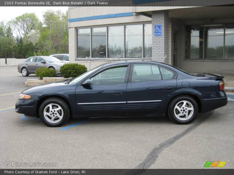 Dark Blue Metallic / Dark Pewter 2003 Pontiac Bonneville SE