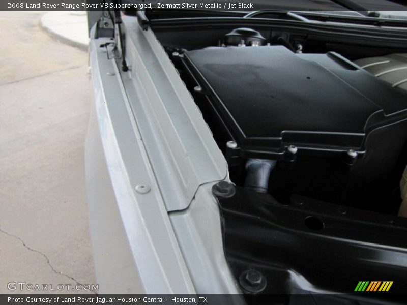 Zermatt Silver Metallic / Jet Black 2008 Land Rover Range Rover V8 Supercharged
