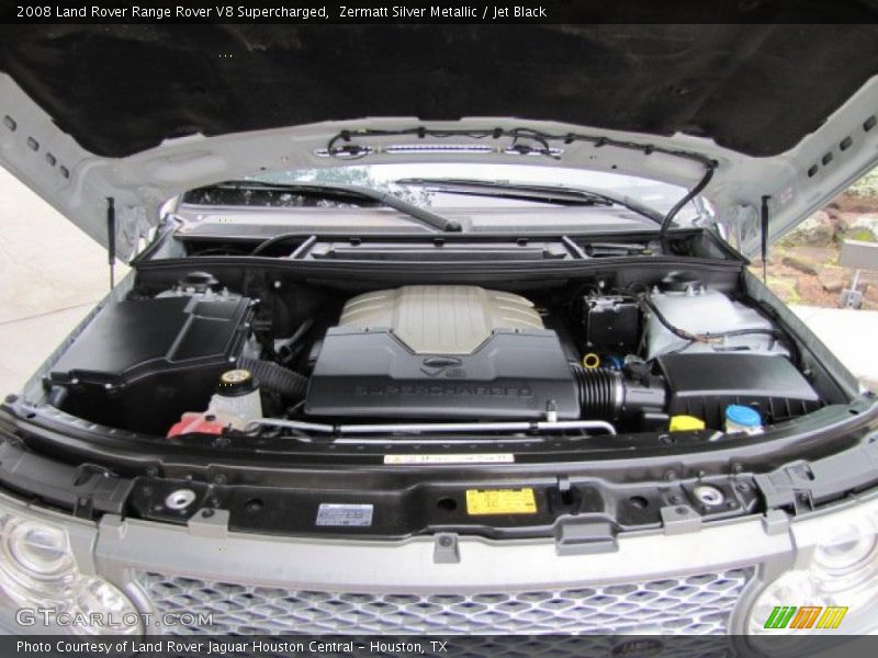 Zermatt Silver Metallic / Jet Black 2008 Land Rover Range Rover V8 Supercharged
